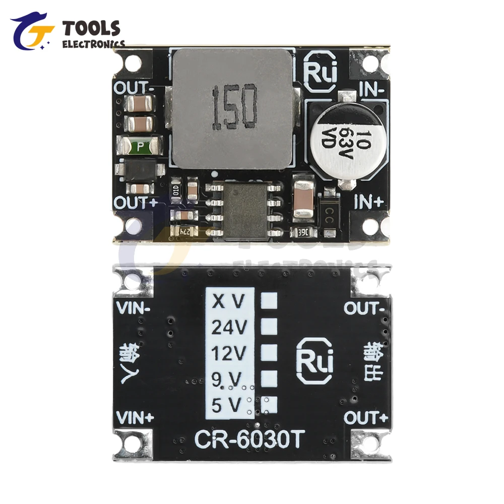 DC-DC Step-down Module 60V 48V 36V 24V To 12V 5V 3.3V Car Power Conversion Mini Buck Regulator Module