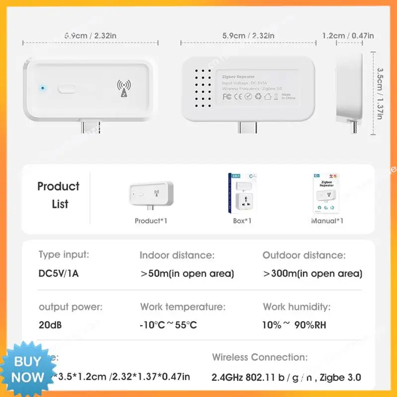 

A10R Tuya Zigbee повторитель сигнала типа C PA усилитель сигнала для умной жизни шлюз Zigbee умный дом удлинитель помощника