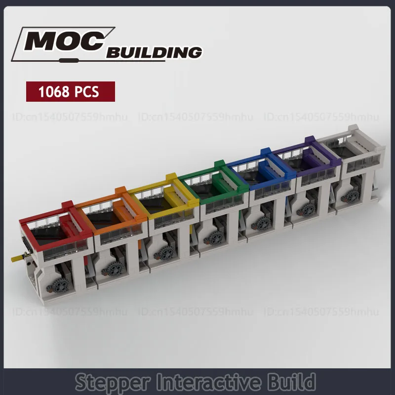 Modular 10x10 Stepper Interactive Build GBC Moc Building Blocks Technology Bricks Science Educational Toys DIY Assembly