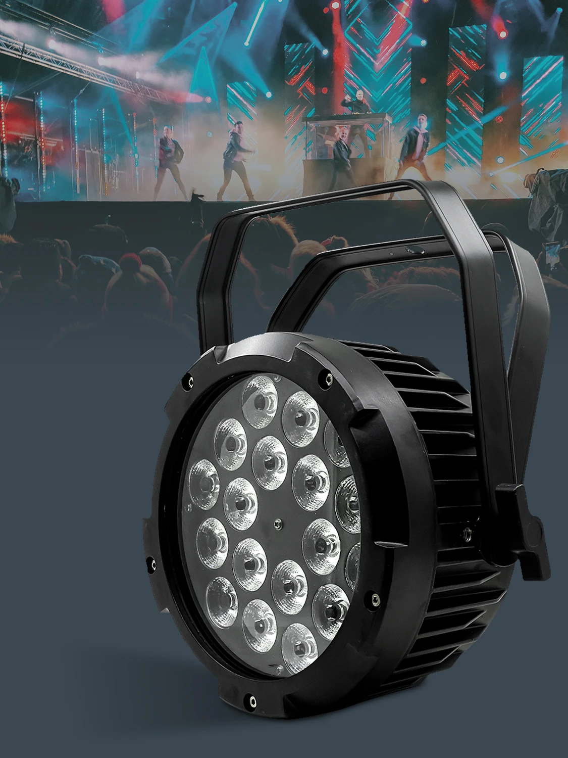 DMX512 Wasserdichte Bühne Aluminium Led Par 18x18W RGBWAUV 6in1 Outdoor Unten Licht DJ Ausrüstung Disco waschen Kein Lärm