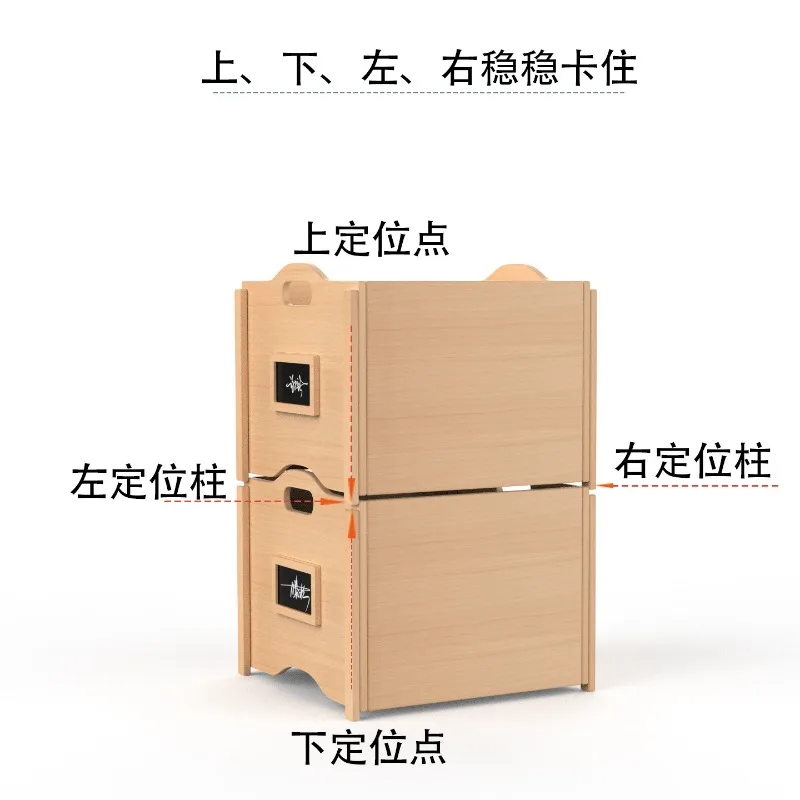 Stackable toy storage box, desktop storage box