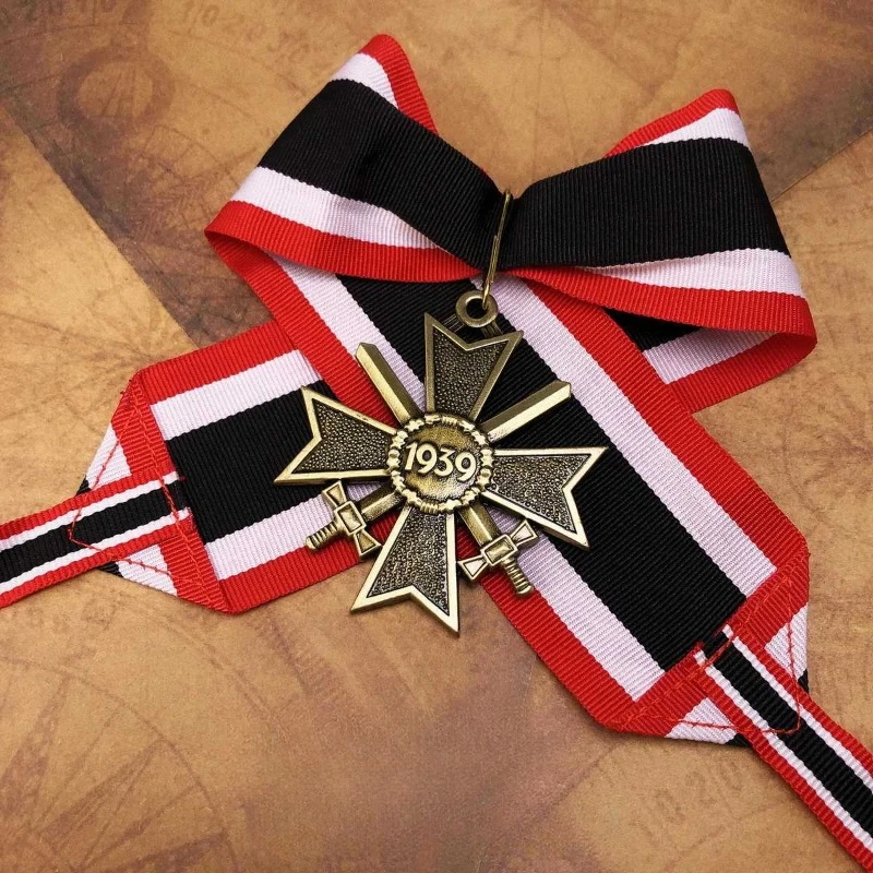 German Metal Cross Medal Ribbon Accessories Badge Copy Decoration