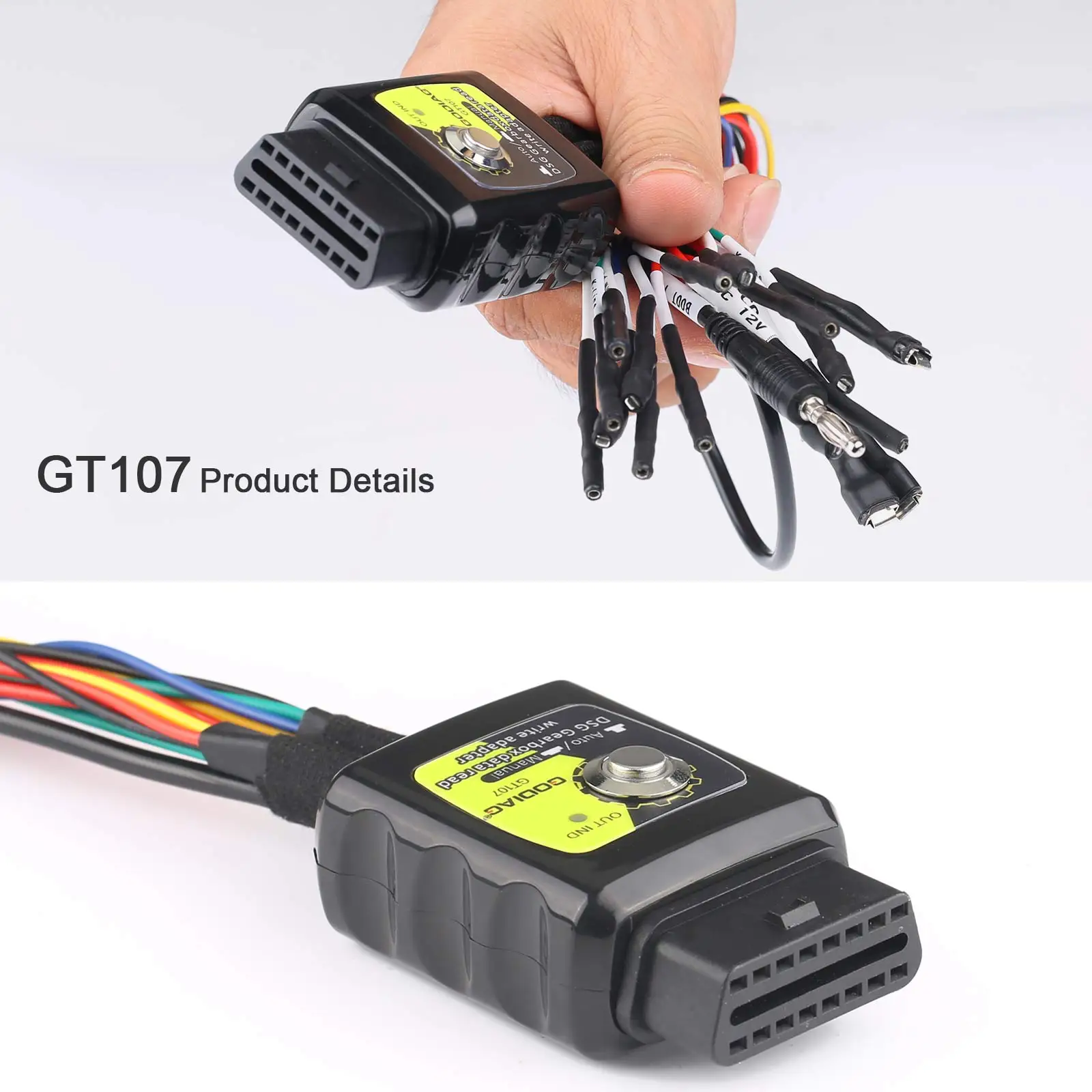 GODIAG GT107 + GT105 II DSG Versnellingsbak Data Lezen/Schrijven Adapter ECU IMMO Kit voor DQ250 DQ200 VL381 VL300 DQ500 DL501 Voor PCMFlash