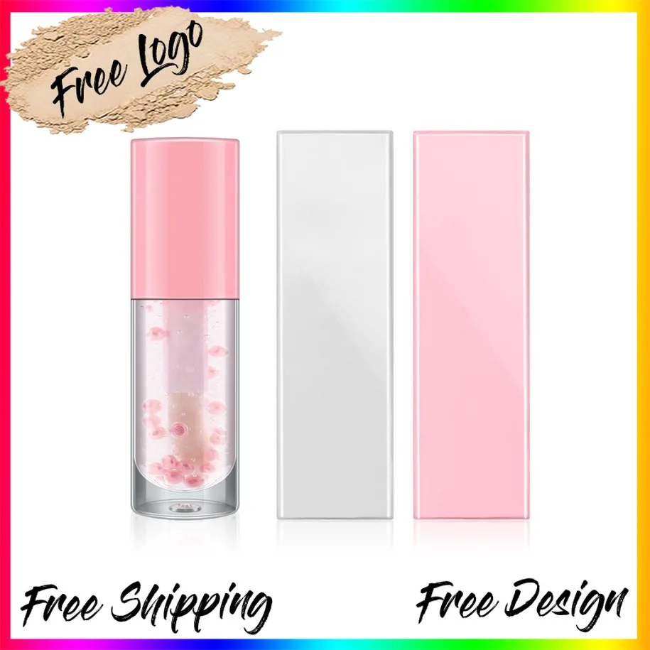 

Private Label Vegan Makeup Wholesale Caviar Lip Oil Natural Fragrance Free Soothing Lip Care Treatment Custom Logo Lipgloss