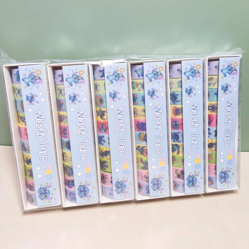 

60pcs/ лот Kawaii Disney Stitch Washi стикеры ленты милые Scrapbooking DIY дневника декоративные стикеры альбом Stick Label