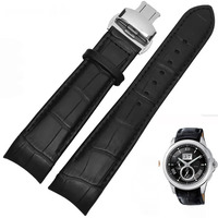 Arc interface Calf Genuine Leather Watch band 18mm 19mm  20mm 21mm 22mm 23mm 24mm Suitable for Tissot Seiko Omega Watch Strap