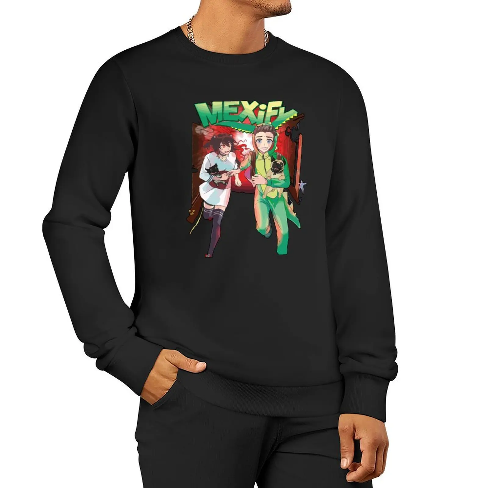 

Mexify Pullover Hoodie tracksuit men's sweat-shirt autumn sweatshirt