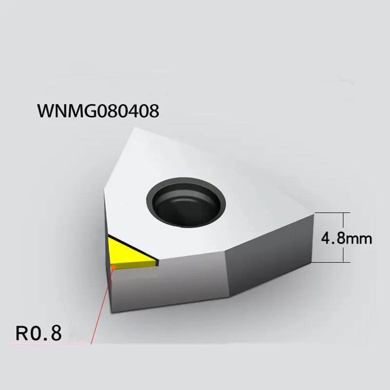 

MCD WNMG080408 Insert Single Crystal Turning Tool High Hardness Diamond Cutter for Copper Aluminum to Achieve Mirror Effect