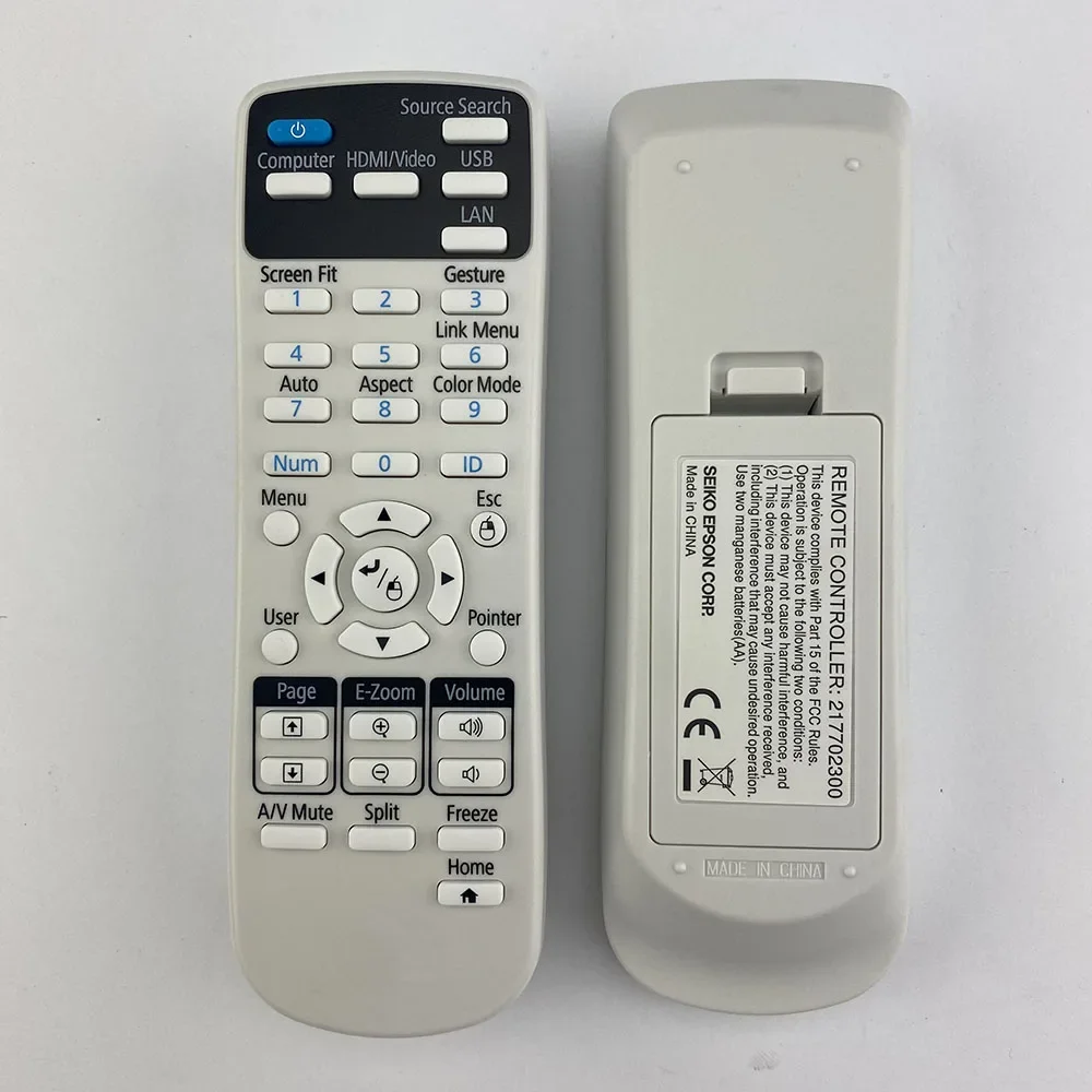 New Original Genuine Remote Control 217702300 for EPSON Projector EB-2250U EB-2255U EB-2155W EB-2165W