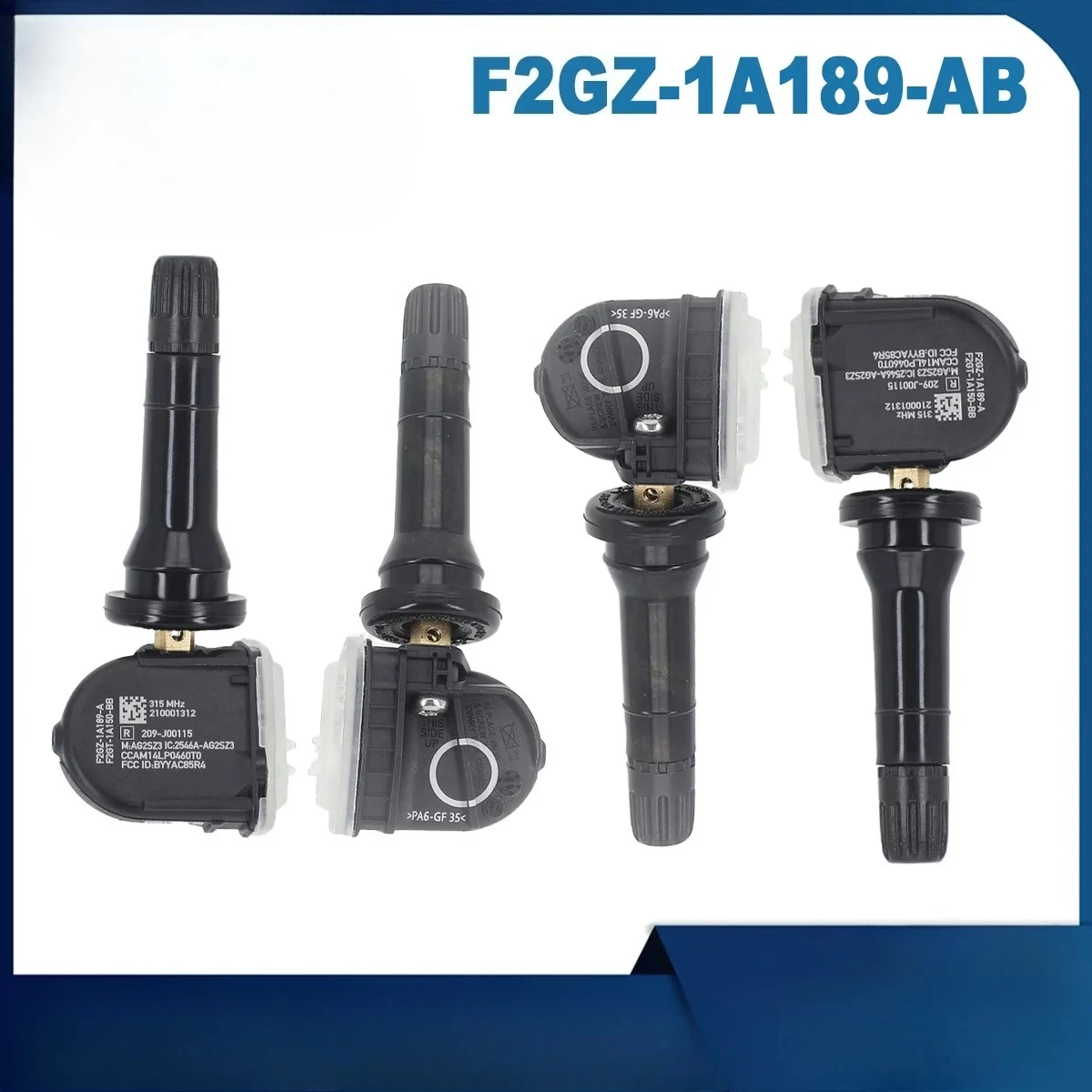 

F2GZ-1A189-AB Датчик TPMS для Ford Bronco Sport 2020~2024 Edge F-150 F-Series Mustang Ranger Transit Connect Lincoln Conti MKX