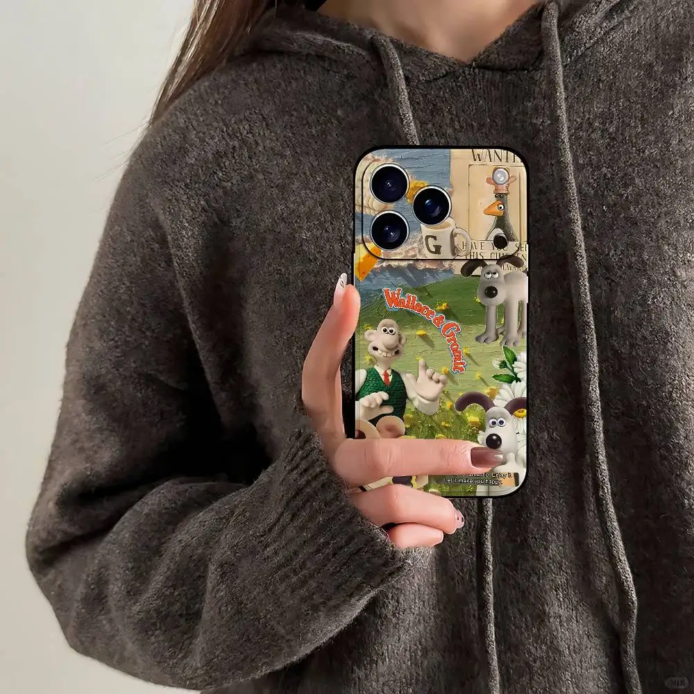 حافظة هاتف D-WallaceS وT-Gromit-Es لهاتف آيفون 17 16 15 11 12 13 14 Pro Max 16 Plus 15Pro MAX