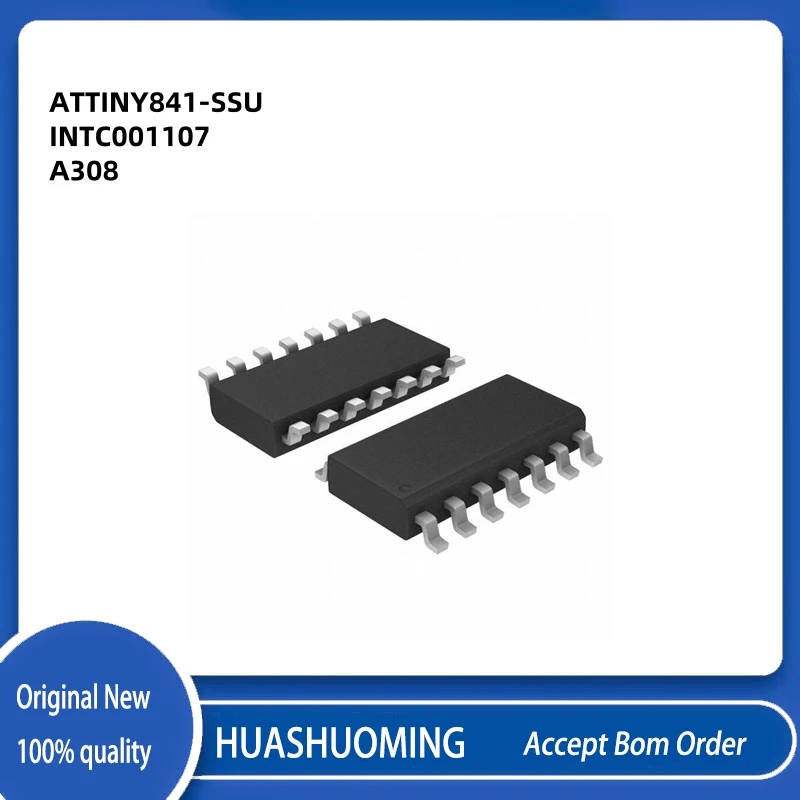 5Pcs/Lot   New A308   ATTINY841-SSU   ATTINY841   ATTINY841-S   INTC001107   1NTC001107 1NTC  001107  SOP14