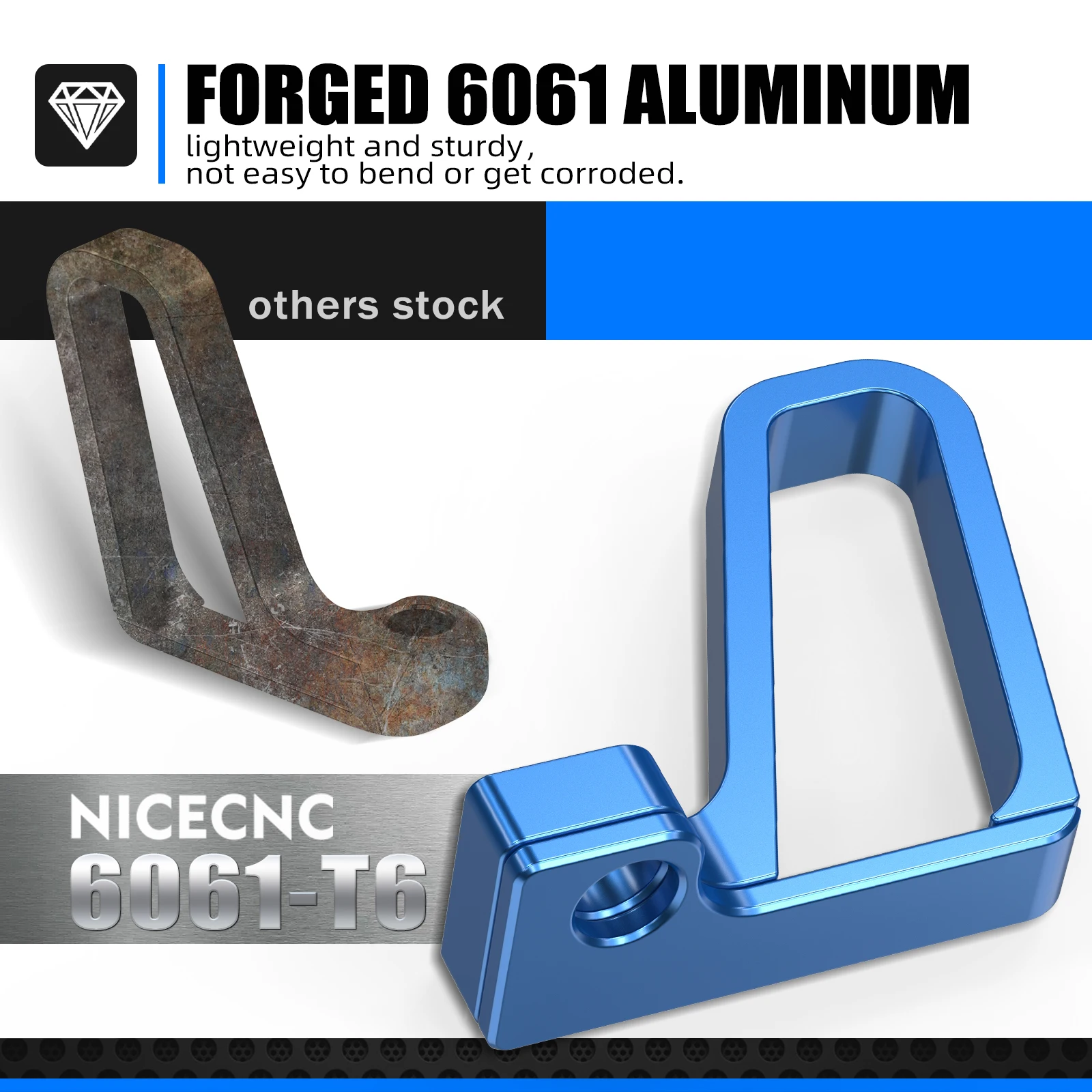 NICECNC 프론트 브레이크 호스 라인 가이드 야마하 YZ 250F YZ450F 2004-2009 YZ125 YZ 250 2004-2020 YZ 250X 2016-2020 YZ125X 2020용