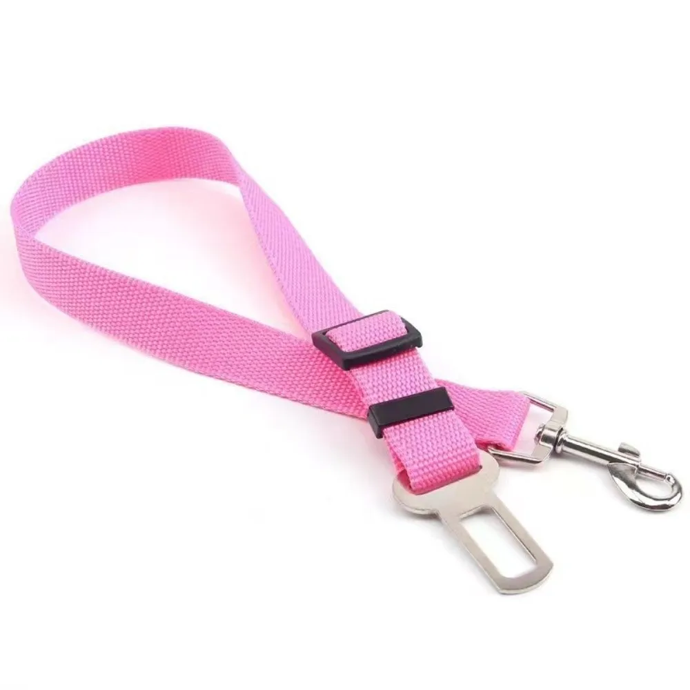

New Adjustable Dog Car Seat Belt Nylon Pet Seat Pet Car Harness Lead Clip Dog Security Leash Car Seat
