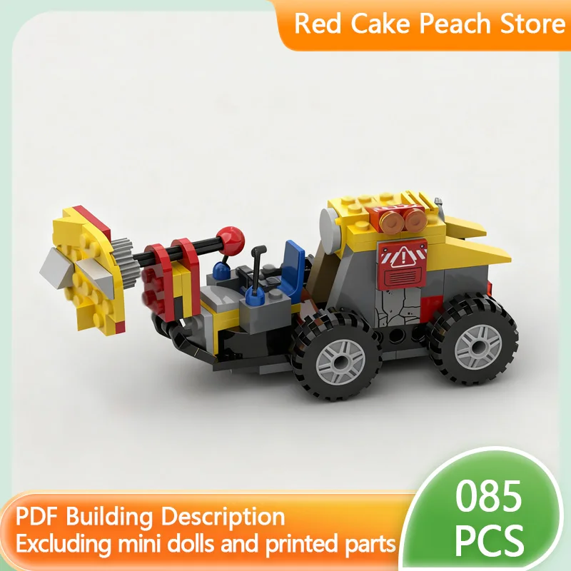 

City Car Model MOC Building Bricks Tunnel Boring Machine Modular Technology Children Holiday Gifts Assemble Toys Suit