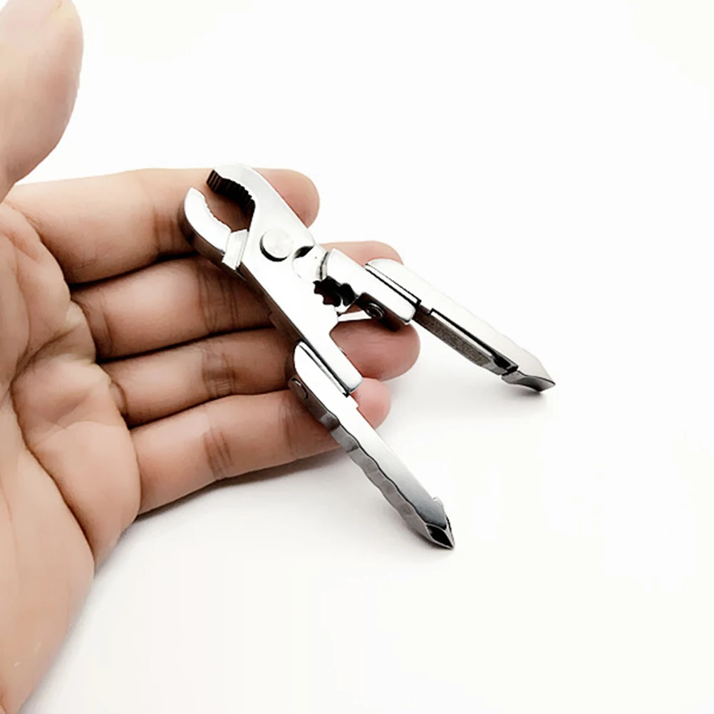 

10-in-1 Stainless Steel Multi-Tool Plier Outdoor Survival Bottle Opener Wire Stripper Mini Folding Tool Outdoor Multi-Tool Plier