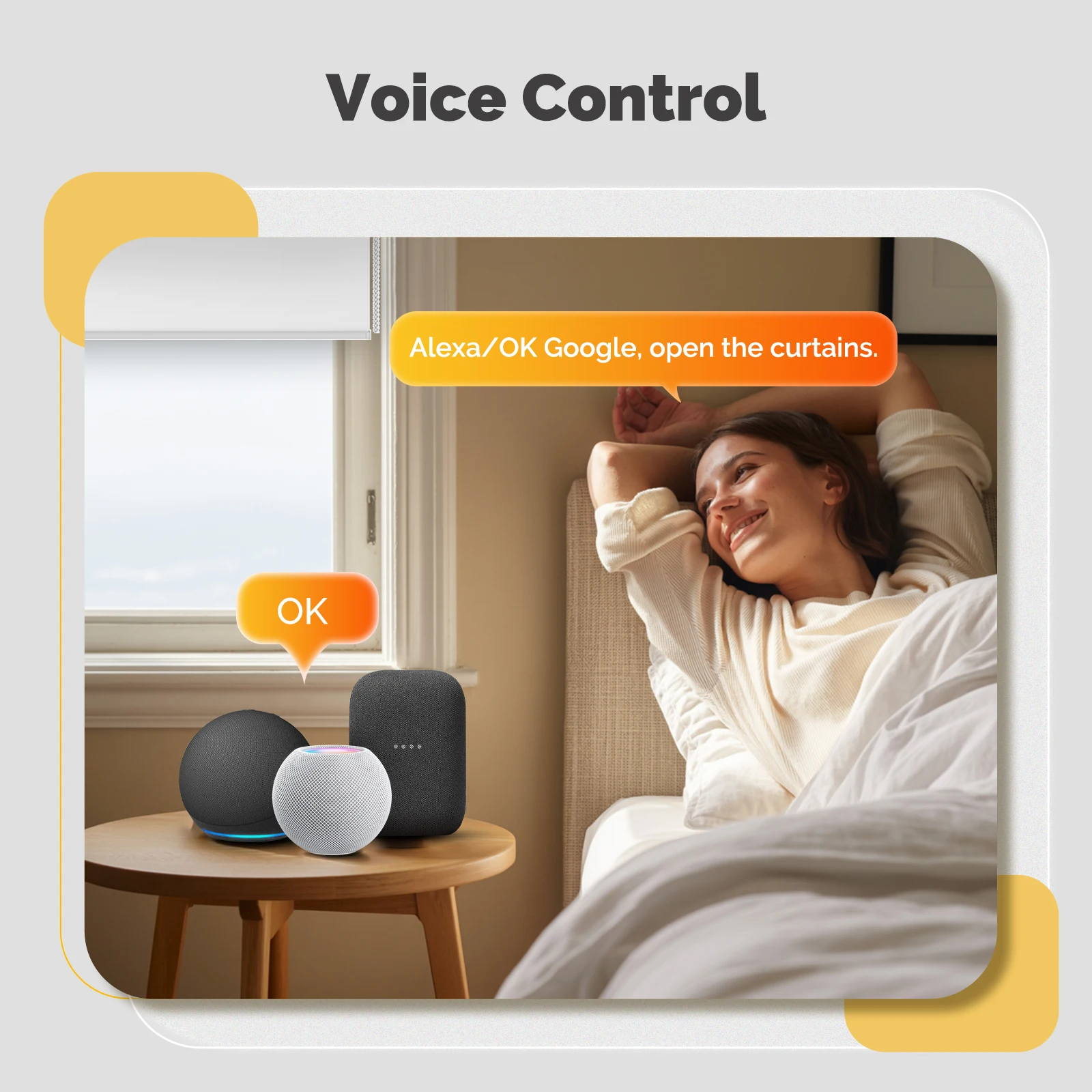 MOES Tuya Matter Over Thread Smart Rollos Schatten Motor Shutter Vorhänge Automatisierung für 38mm Rohr Alexa Google Home Homekit