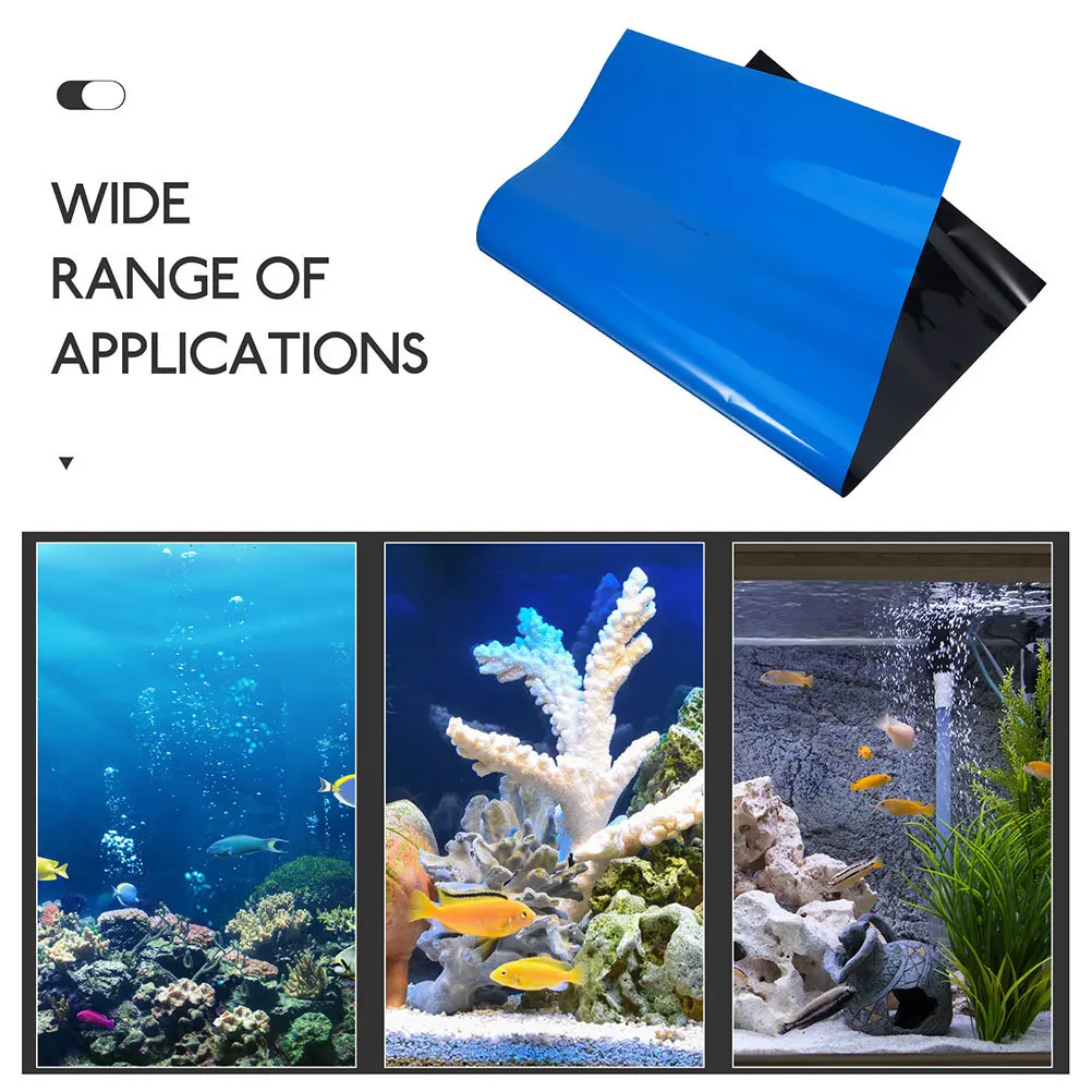 

Fish Tank Background Paper Natural Look High Simulated Decorative Aquarium Wallpaper Thickened Wear Resistant Sticker Decal For