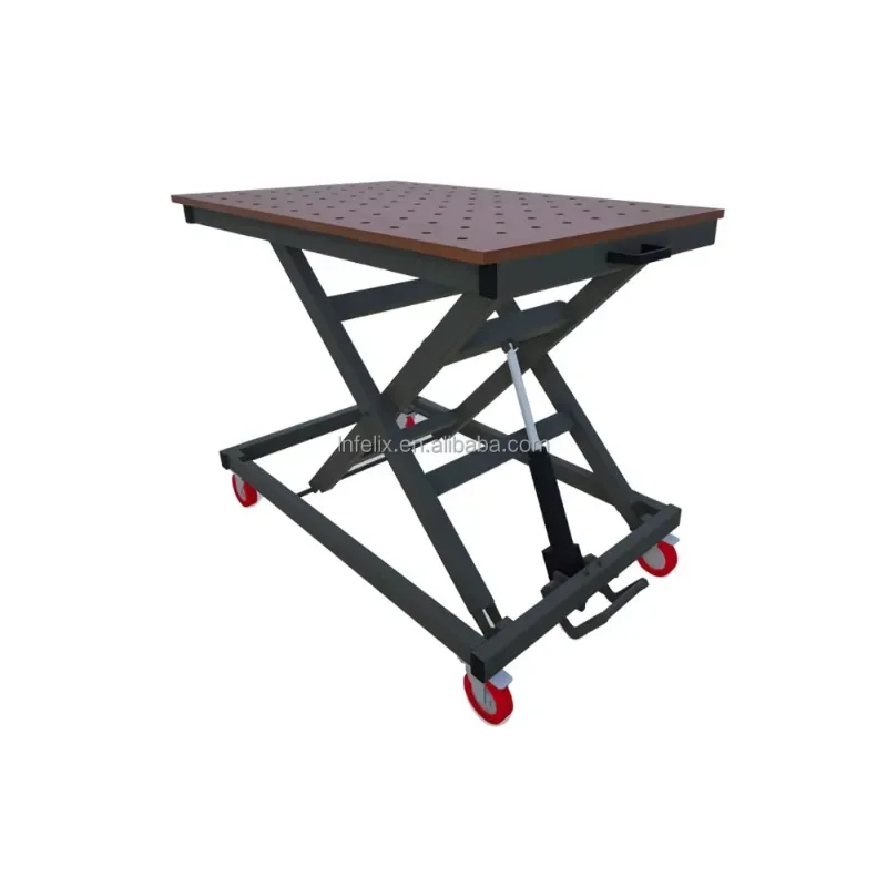 Xiangyin Workbench Electrical Air Hydraulic Motorcycle Lift Table Hydraulic Goods Lift Table