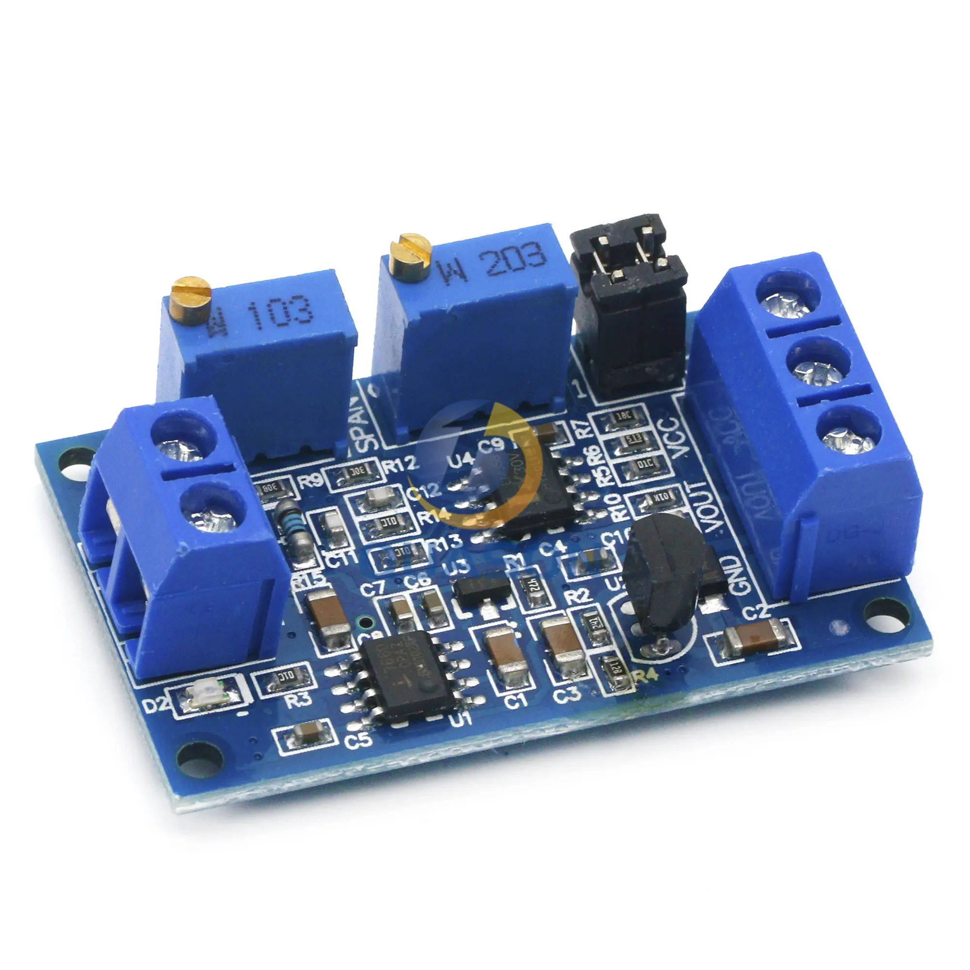 Current To Voltage Module 0 -20mA/4 -20mA to 0- 3.3V/0 -5V/0 -10V Voltage Transmitter Signal Converter Module