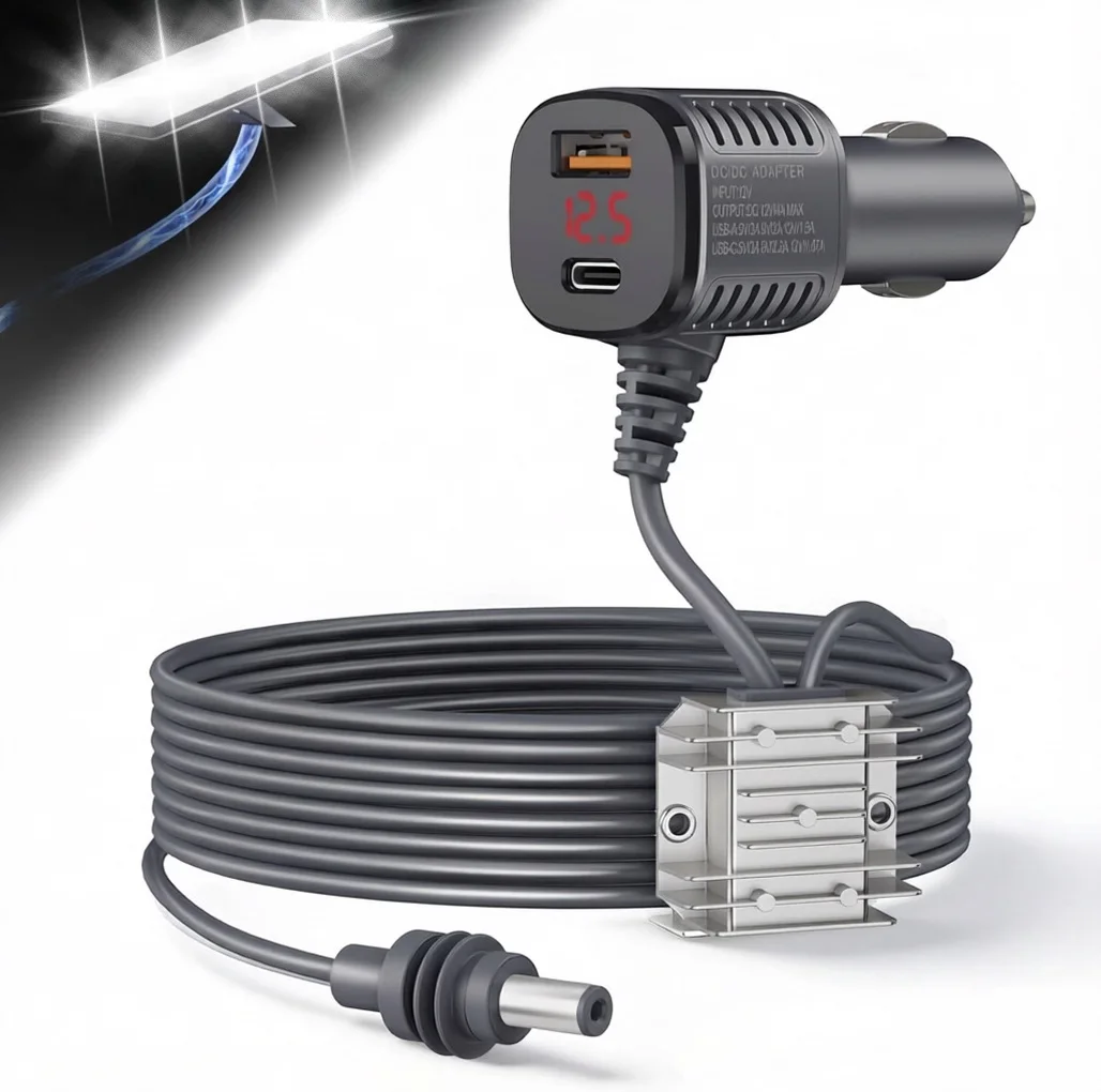 JavicTech Starlink Mini Car Cigarette Lighter Adapter 12V24V to 30V3.5A Power Converter Boost Voltage Car Accessory