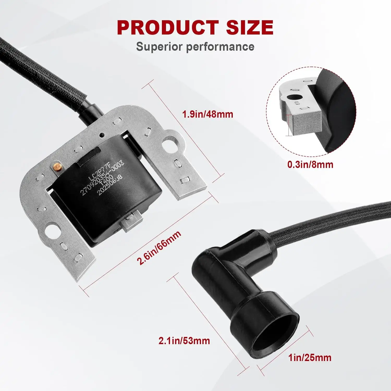 136-7883 Ignition Coil Module Compatible with Toro Lawn Mowers Replace 139-0720 127-9216,2pcs