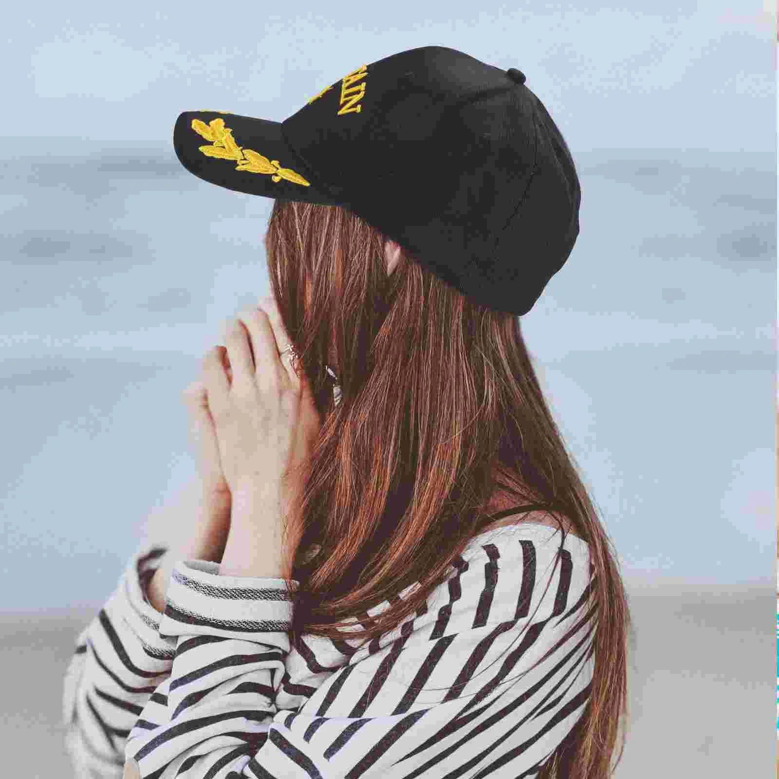 

Hat Captain Cap Hats Baseball Sailor Men Costume Navy Boat Ship Boating Funny Black Accessories Sun Cotton Caps Sports Women