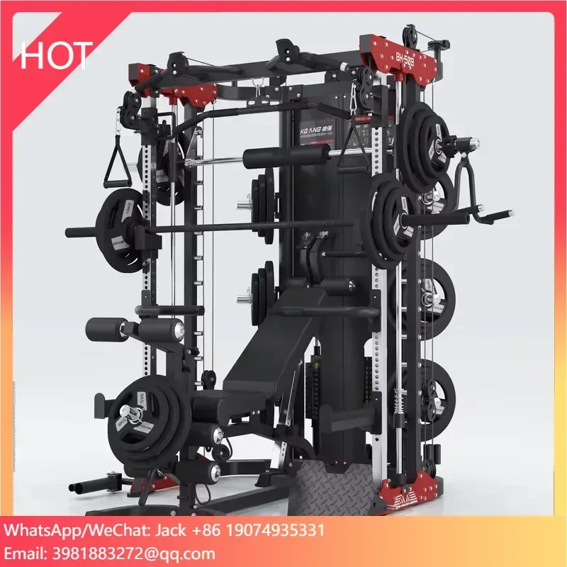 Smith Machine Multi Functional Commercial Smith Machine With Leg Press Gym Fitness Equipment