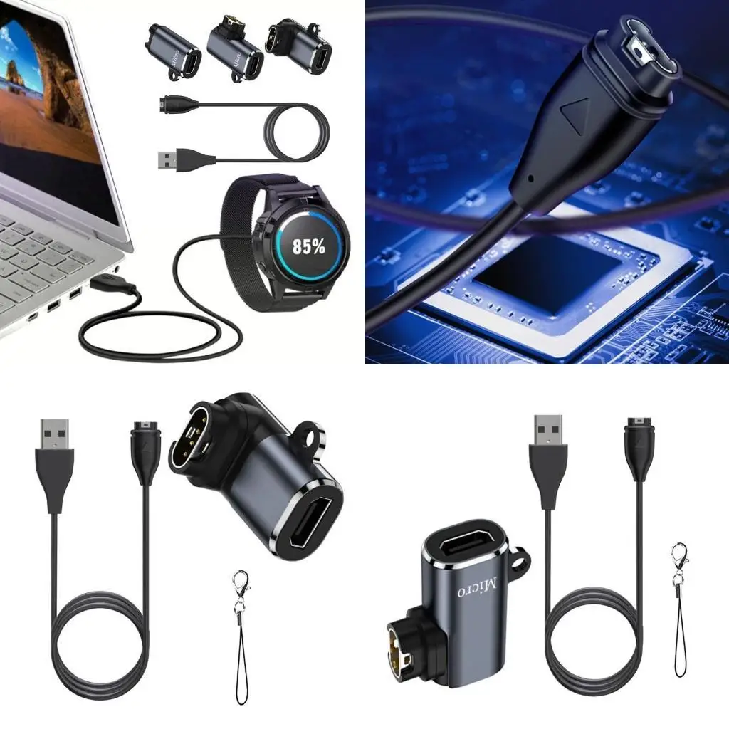 

652F Портативный зарядный шнур типа C, подходящий для 7 6S 6 5S 5 955 965 45 45S 245 Умные часы, включают в себя пылевые вилки и