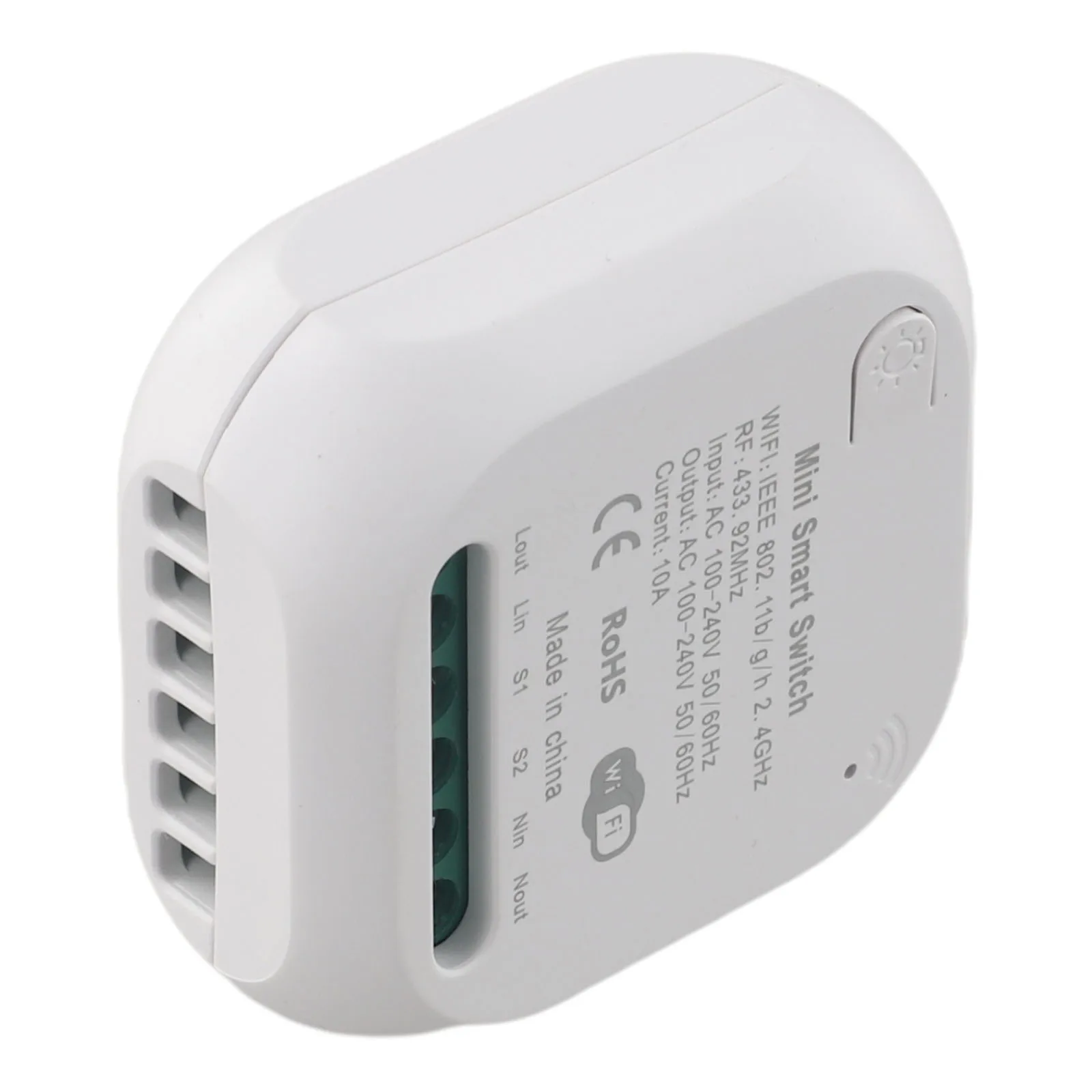 Smart Wireless RF433 WiFi Switch with Relay Control for Home Lighting and Appliance Management Two Way Compatible