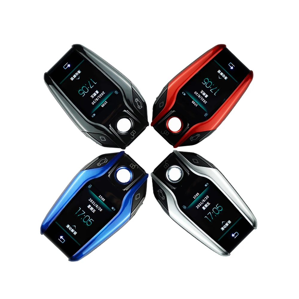 مفتاح سيارة LCD ذكي مع جهاز إنذار سيارة عالمي مضاد للسقوط Obd عن بعد لسيارات BMW Toyota Hyundai Lexus Nissan مفاتيح السيارة العالمية