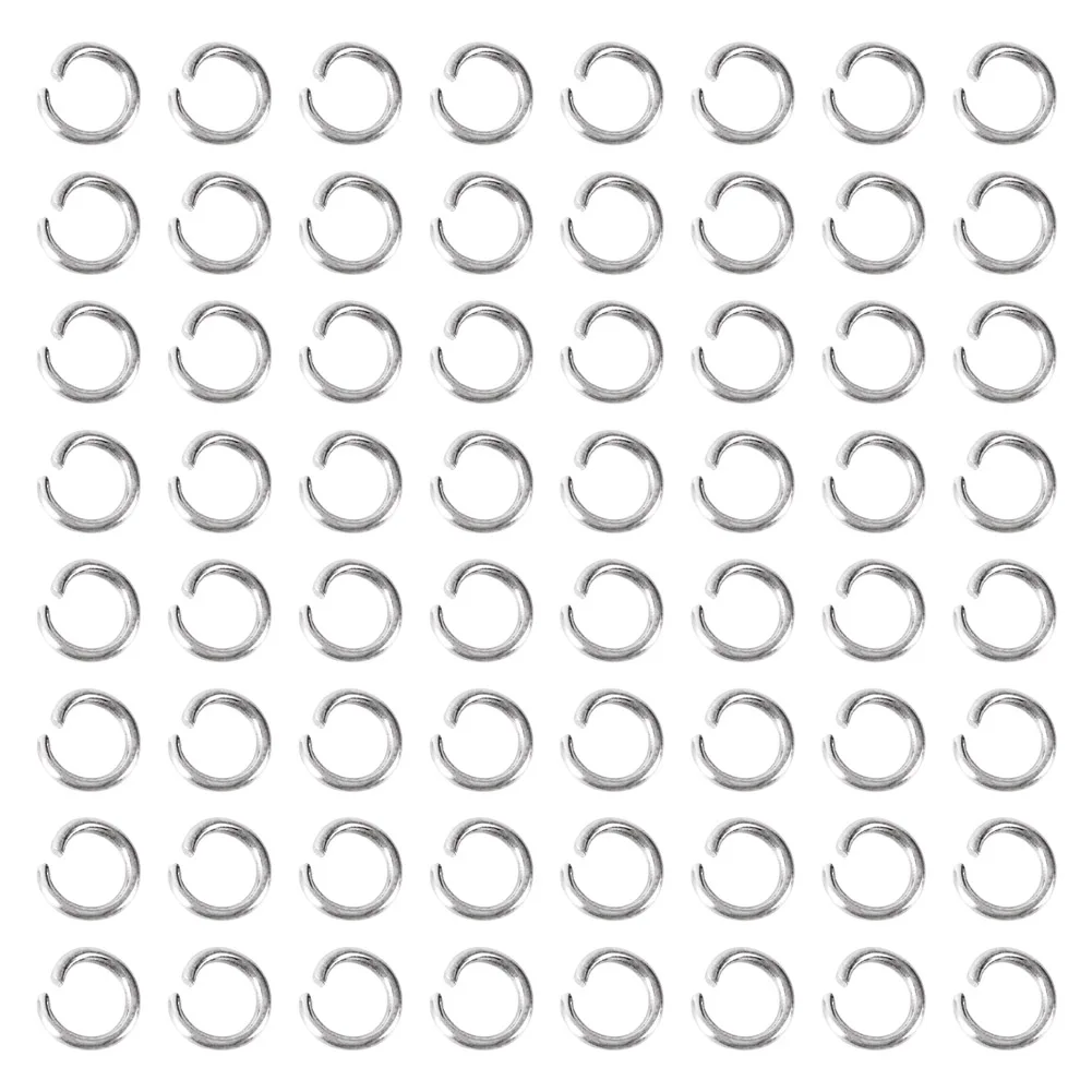 1000pcs 304 Stainless Steel Jump Rings 4mm-10mm Open Jump Rings Spilt Ring Connector Rings for Jewelry Making DIY Bracelet Craft