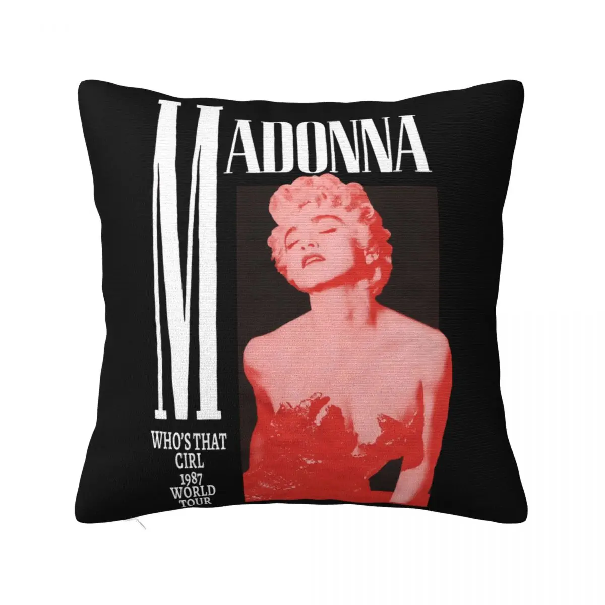 Vtg 1987 Madonna Who S Thattour Reprint Size S To 2Xl New Arrival Personality Unisex Womens Pillow Case