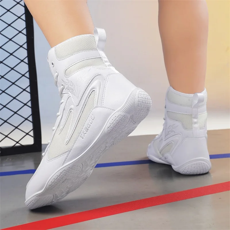 

High Quality Gym Training Shoes Men Comfortable Rubber Sole Boxing Sport Shoe for Men Breathable Mens Wrestling Sneakers