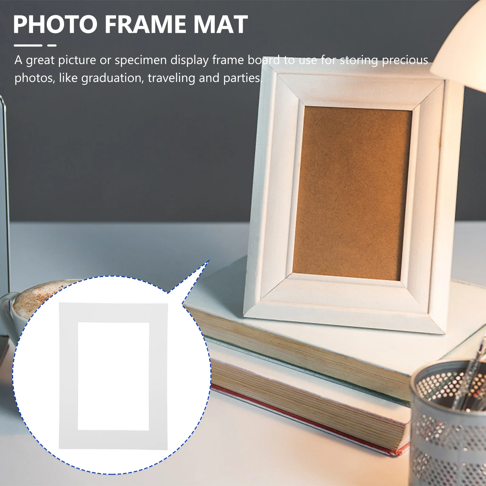 30pcs Inner Liner Card Paper Pre-Cut Picture Frame Mat For Photo Display Backing Board Artwork Frame Support Decorative Supply