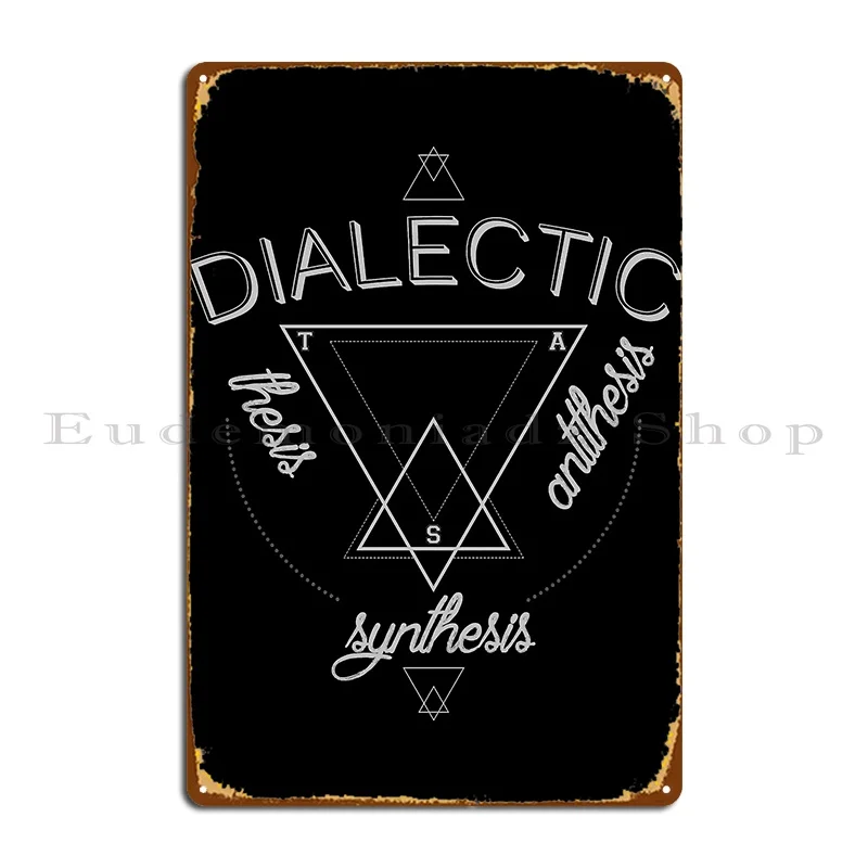 Dialectic Metal Sign Create Designs Home Vintage Wall Cave Tin Sign Poster