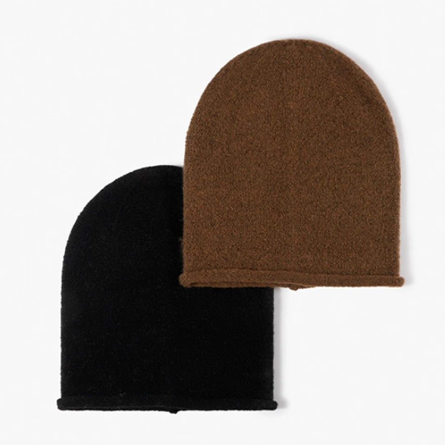 

Women Hats Autumn Winter Wool Knitting Beanies Solid Color Thin Skullies Bonnets