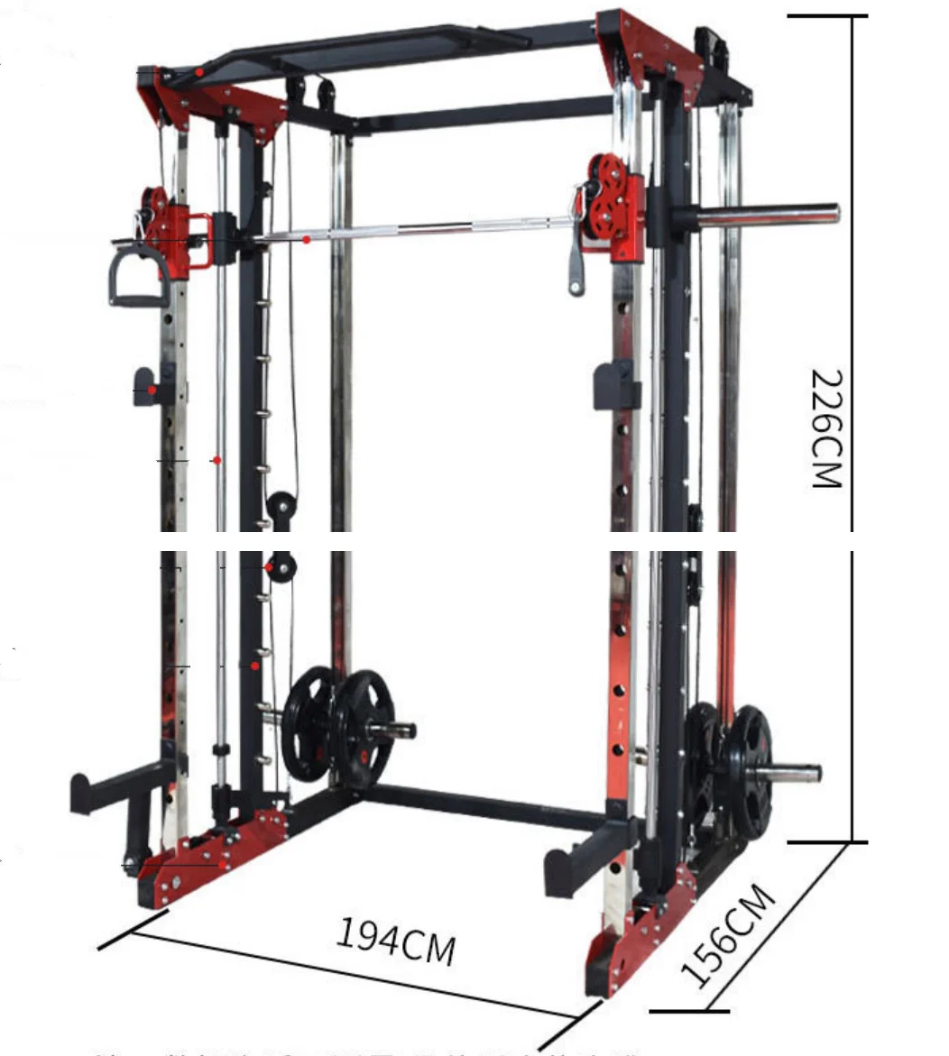 Factory wholesale trainer squat rack gantry fitness equipment commercial comprehensive Smith machine