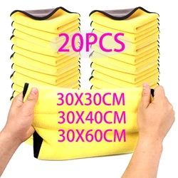 Wholesale Double Sides Car Microfiber Cloths Super Absorbent Washing Drying Cleaning Towels Auto Detailing Towel Rags Clean Tool