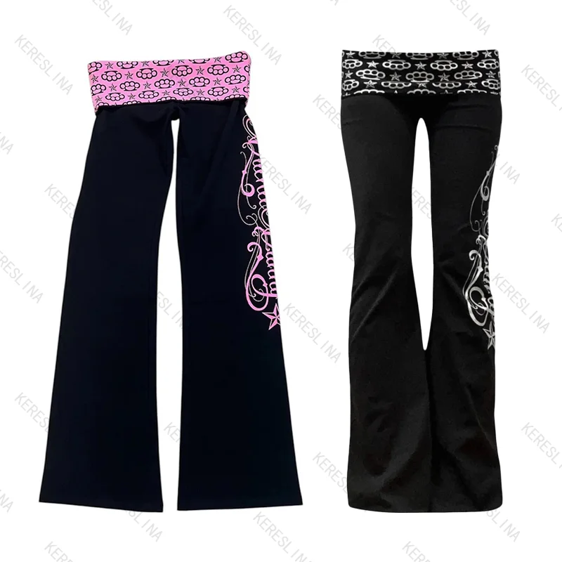 European and American trendy casual pants subculture Millennium Gothic 2000S Vintage E-girl style comfort versatile casual pants