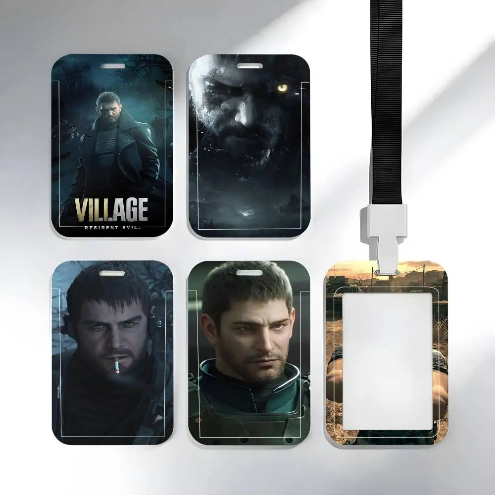 Game Characters Chris Redfield Lanyard Card Holders Student ID Card Holders Neckband Card Holders Access Control Accessories