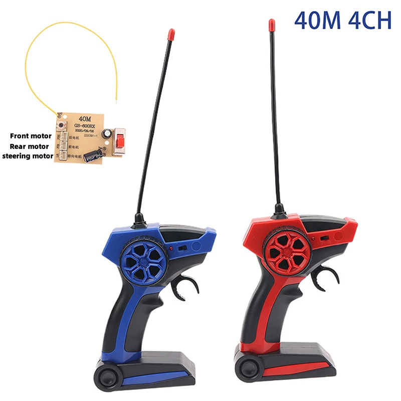 40M 4CH RC Car Transmitter Receiver Board DIY Parts Durable Circuit Module with Remote Controller for Model Replacement