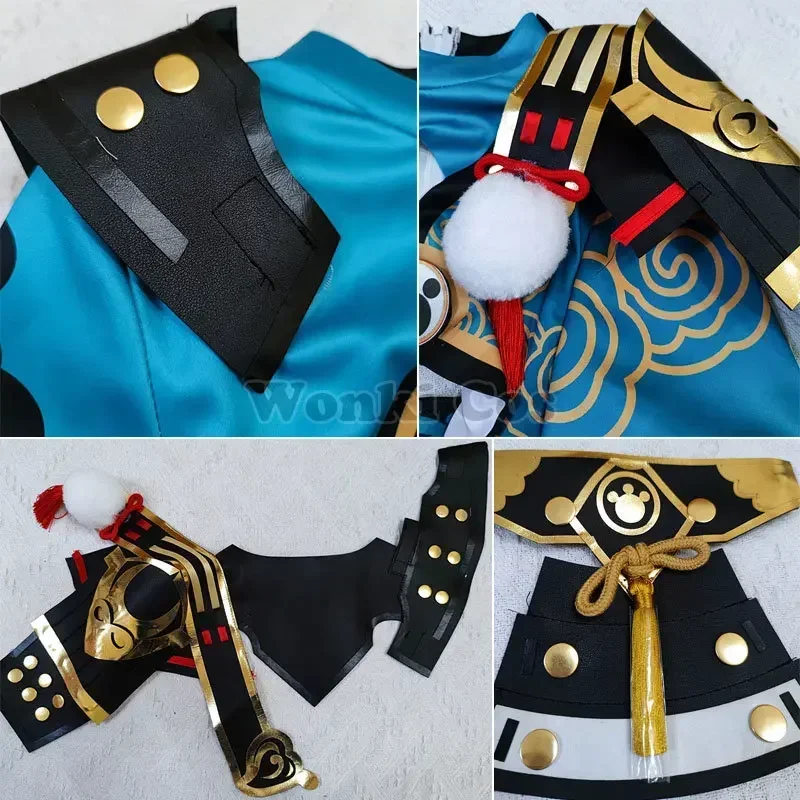 Gorou cosplay traje peruca com orelhas impacto inazuma goro cosplay cauda trajes conjunto completo cosplay adereços roupas de festa