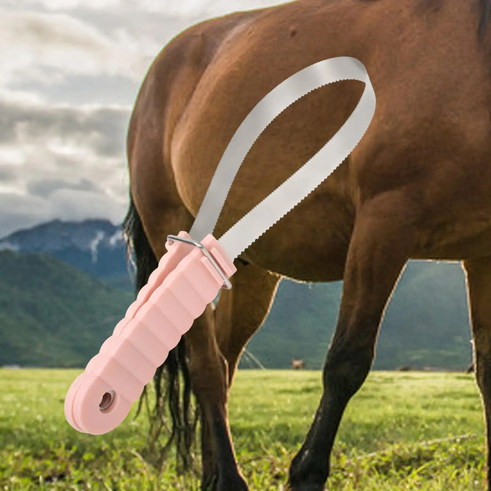 Quality TPR Metal Horse Care Comb Brush Grooming Shedding Blade for Horses and Livestock Cleaning Equipment