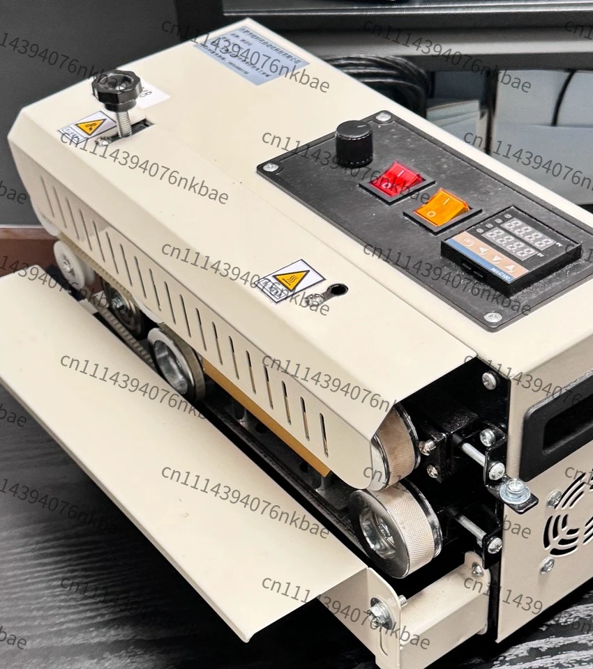 FR-400 Horizontal Automatic Continuous Band Sealer, Plastic Bag Sealing Machine with Date Coding Function