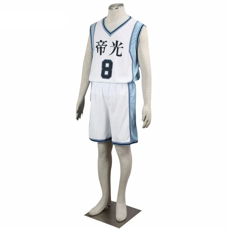 Japanese Anime Kuroko no Basket Kise Ryota TEIKO NO.8 Number 8 basketball jerseys Cosplay Costumes For Kid and Adult