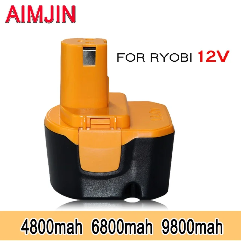 4800mAh 6800mAh 9800mAh for Ryobi 12V Power tool Battery Replacement  B-8286 BPT1025 RY-1204 1400143 1400652 1400670 440000