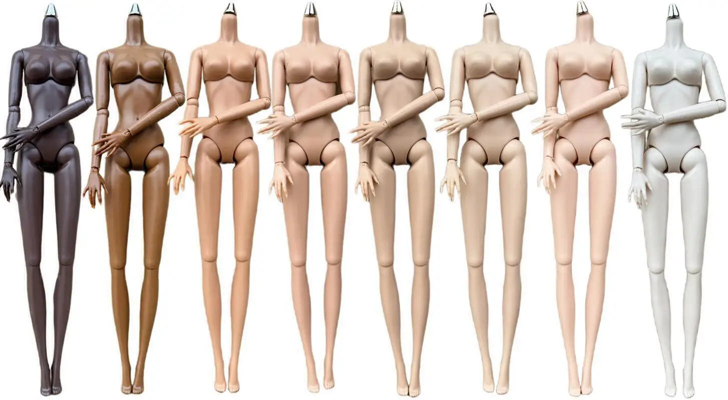 NEW Original LULY Doll Body 8 Skin Tone High Quality Big Boobs Brown Brown White 29CM 1/6 Replacement Body For FR/IT Doll Heads