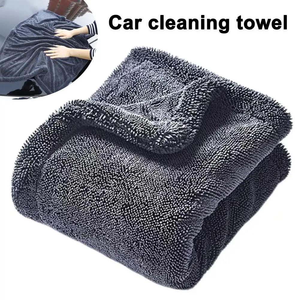 1 stücke Auto Waschen Handtuch Doppelseitige Handtuch Auto Detaillierung Twisted Braid Tuch Super Saugfähigen Lappen für Auto Hause Waschen accessori L1K5