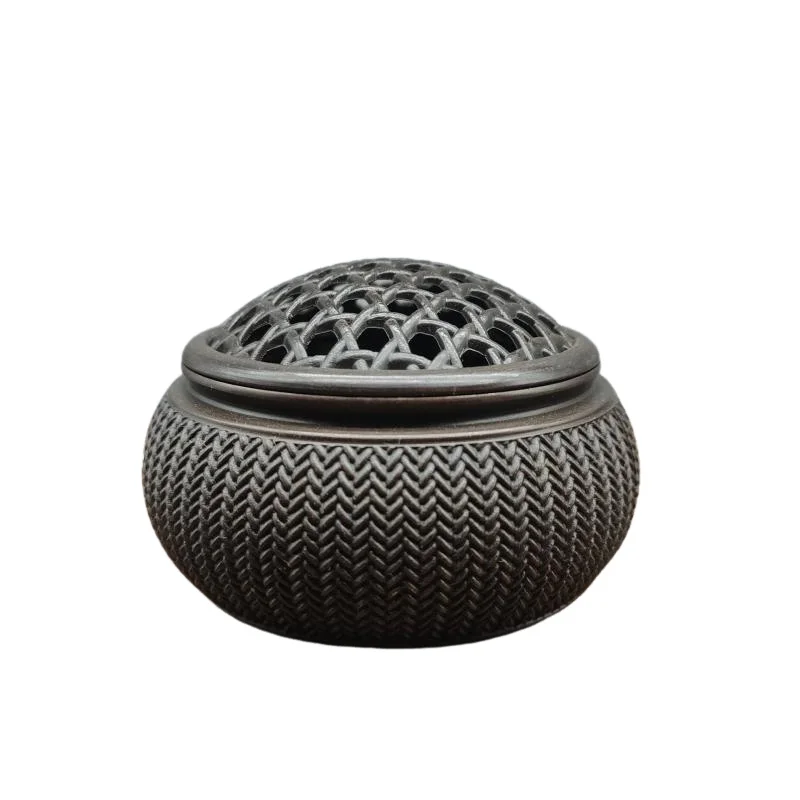 weave reticular Mosquito Repellent Incense Burner Porcelain Coil Incense Holder Table Aroma Stove Line Incense Tower Incense